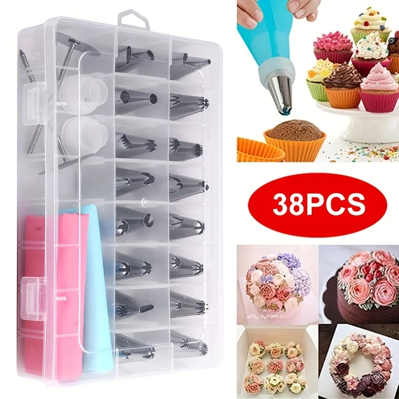 Cookies Pack - Taartversieringsgereedschapset met spuitmondstukken Icing Tips Fondant