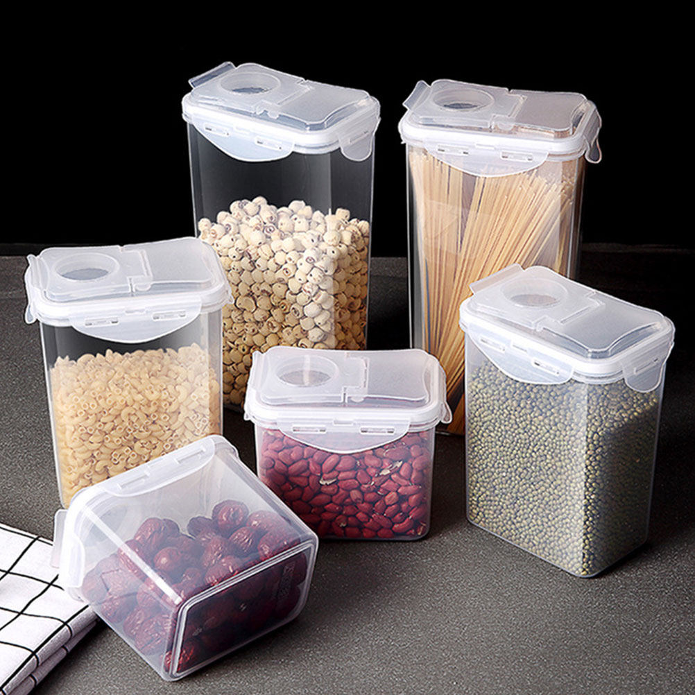 Dried Fruit - Set van 2 opbergpotten, plastic, luchtdicht,