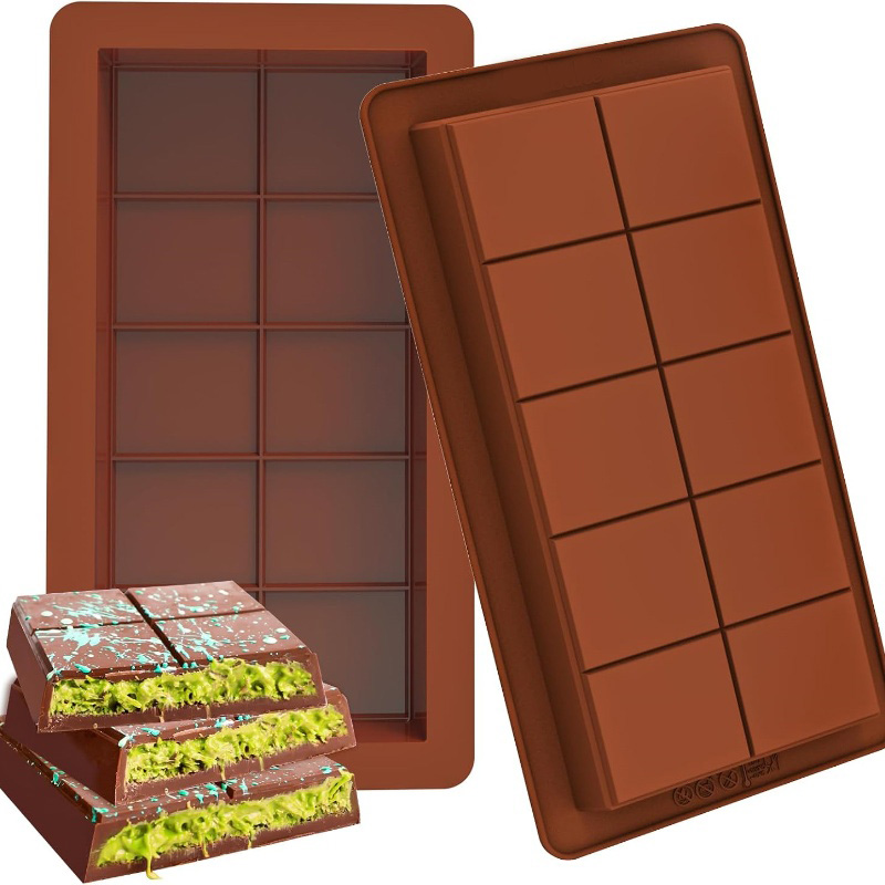 Protein Bar - Chocoladereepvormen Siliconen repen Afbreek wasmeltvorm Gemakkelijk