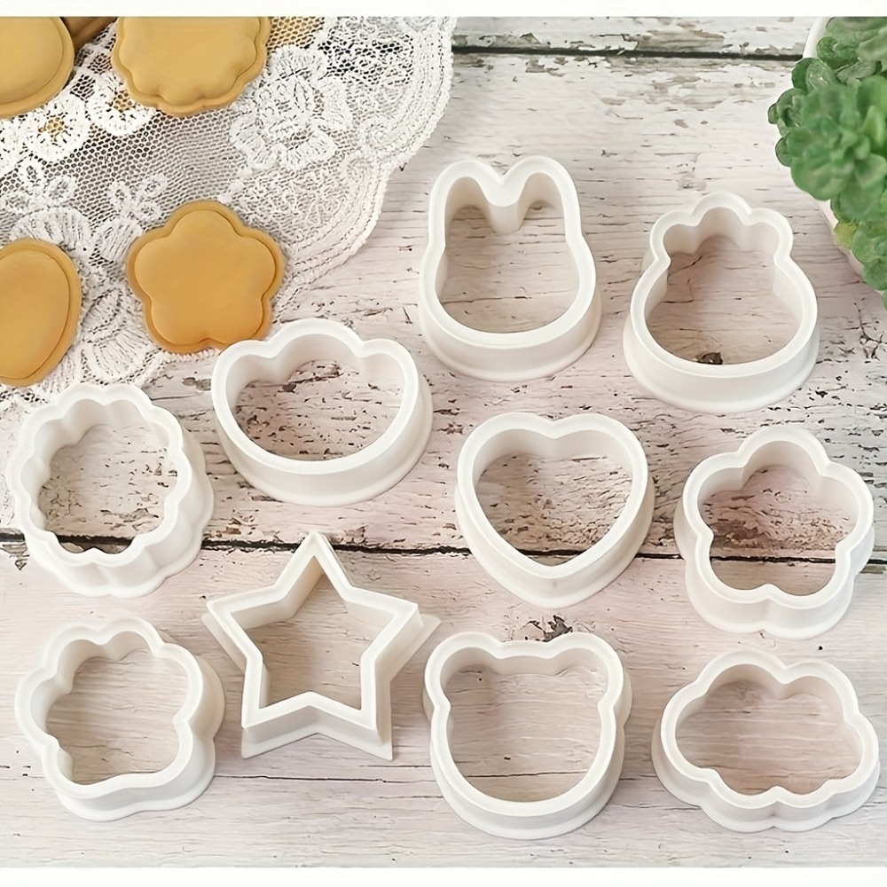 Cookies Pack - 10-delige set koekjesvormpjes: dieren, sterren, hartjes