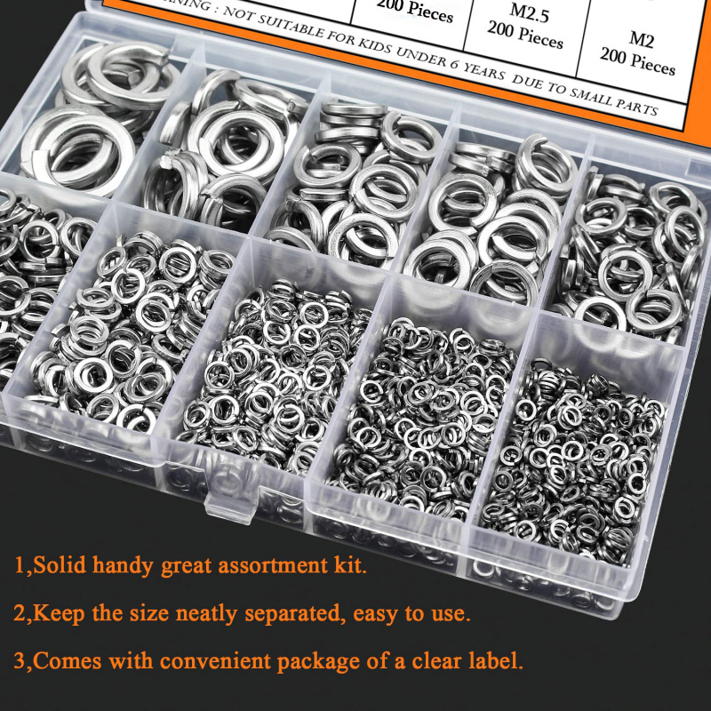1000 stuks M2 M2.5 M3 M4 M5 M6 - Nuts Mix recensie en prijs