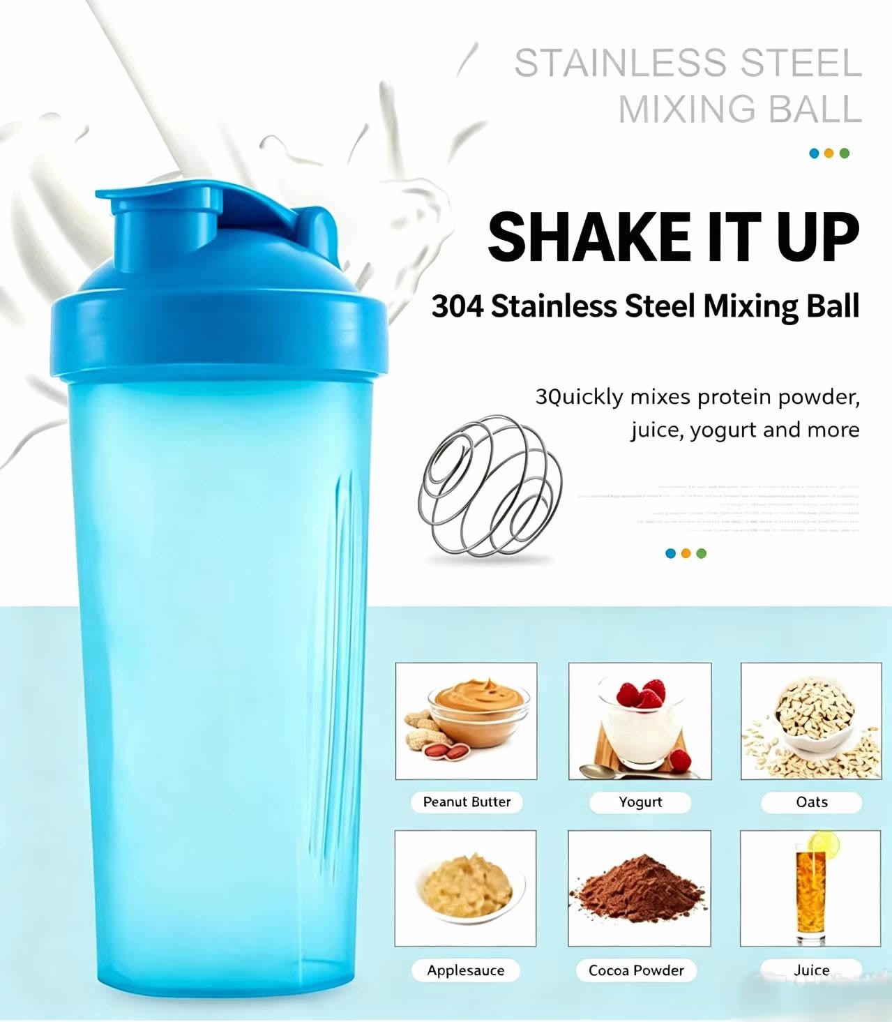 2 stuks 20 oz eiwitshakerfless - Protein Bar recensie en prijs
